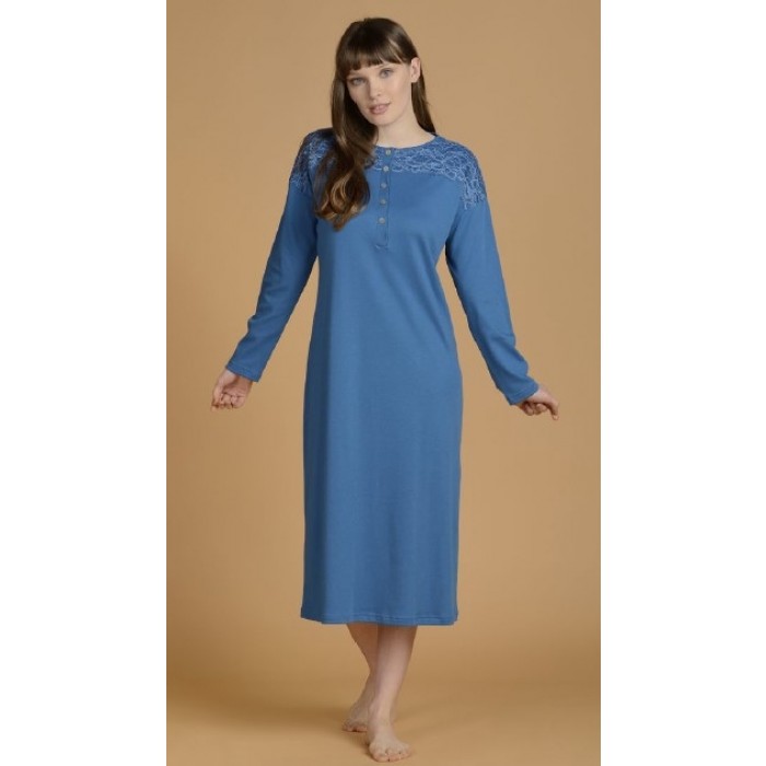 Elegant Dreams Camicia da notte a maniche lunghe