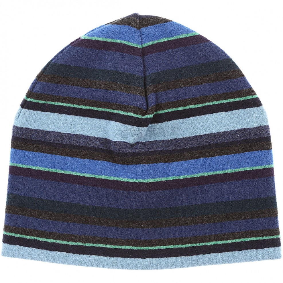 Cappello Unisex Gallo In Pile - Fantasia Righe Multicolor, Taglia Unica, Made In Italy